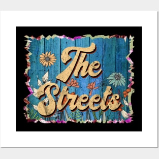 Vintage Streets Name Flowers Limited Edition Classic Styles Posters and Art